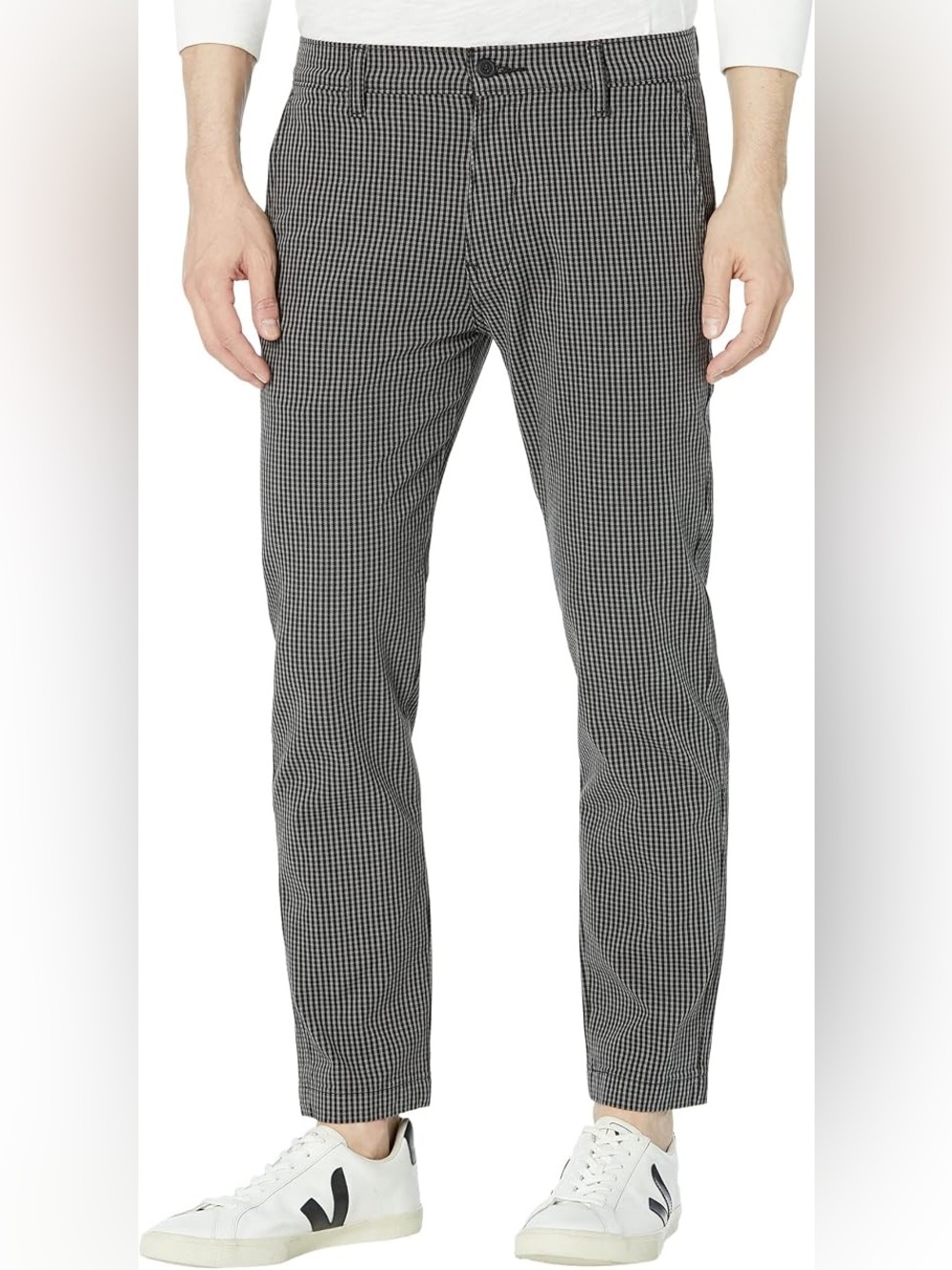 Levi's Xx Standard Tapered Chino Pants Pewter Plaid Men's Size 36 x 32 Punk